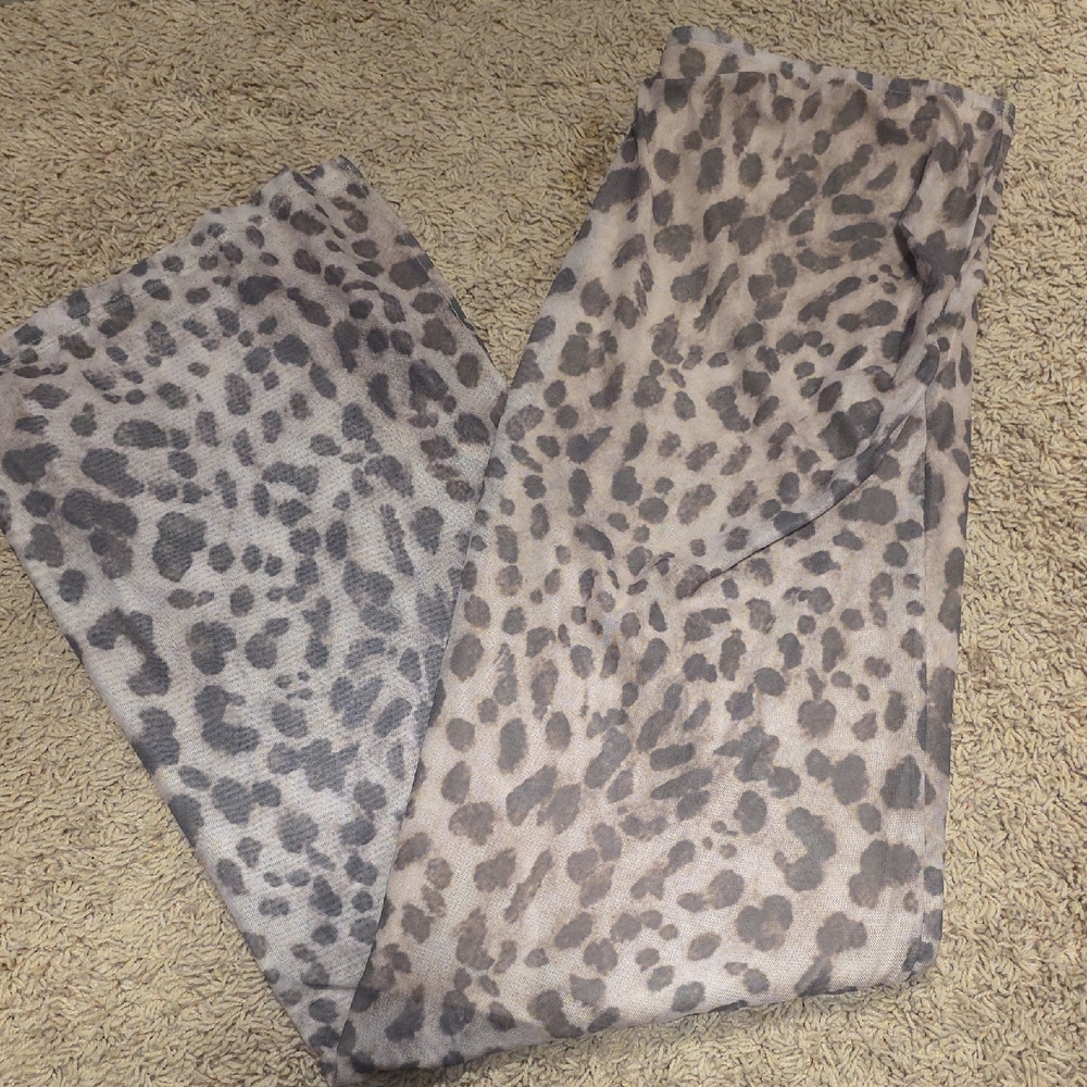 Leopard Print Fitted And Lined Maxi Skirt Large